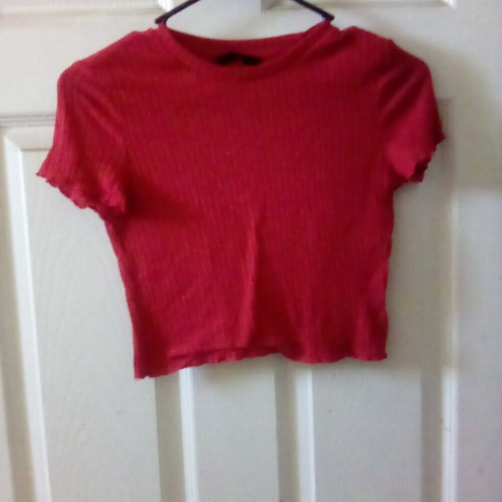 Red Crop Top